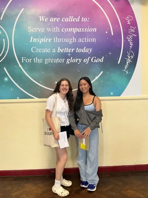 Students opening their results today.