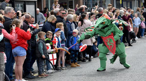 One business reported their busiest day ever as hundred turned out to watch the parade