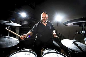 Supporting image for story: Abraham Darby technician in 24-hour drumming challenge