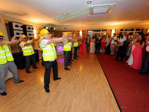 Supporting image for story: Builders help cement future with wedding day dance
