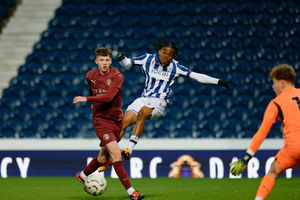 Attacker Divine Onyemachi struck wide across goal for Albion. Pic: Malcolm Couzens/West Bromwich Albion