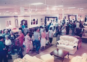 Opening day at Cousins Furniture in Dudley 