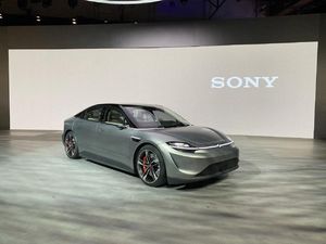 Supporting image for story: Sony teases PlayStation 5 and prototype autonomous car