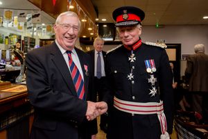 Jeff with Sir Algernon Heber-Percy at the club