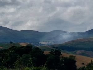 Supporting image for story: Llantysilio Mountain still smoking one week on