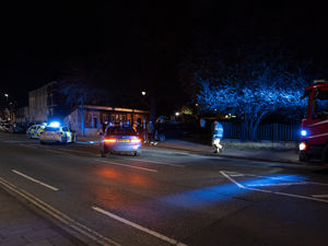 Supporting image for story: Fuel leak reported after crash on major Shrewsbury route