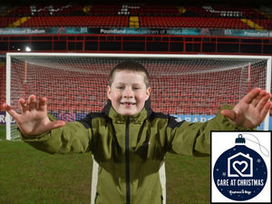 Supporting image for story: Care at Christmas: Budding footballer gets surprise treat as Walsall FC gets behind Acorns Children's Hospice