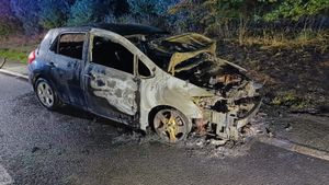 The aftermath of the incident. Picture: Ellesmere Fire Station