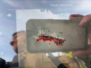 Firefighters have been at the incident on the Wrekin since Saturday evening. People have been asked to avoid the area while they use the main access route to ferry water to the site. Picture: SFRS Craig Jackson on X.