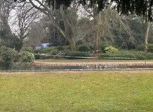 The park remains cordoned off