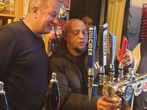 Supporting image for story: Roberto Carlos pulls pints, signs contract and videocalls Sergio Ramos at Shrewsbury pub