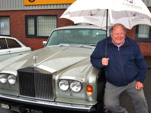 Supporting image for story: Torrential rain fails to dampen annual Bridgnorth classic car run