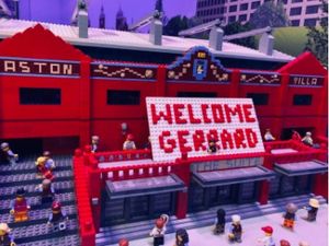 Supporting image for story: Steven Gerrard's Aston Villa arrival honoured in LEGO form 