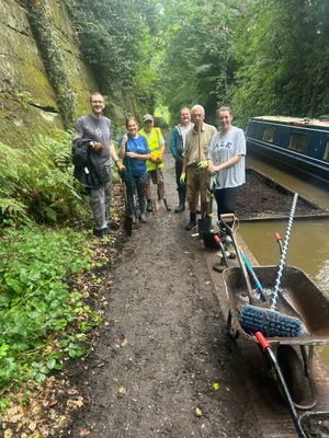 Canal volunteers in Market Drayton. Picture: Market Drayton Town Council