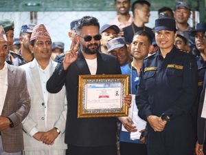 Supporting image for story: Ex-rapper’s party sweeps election in first ballot since youth-led uprising