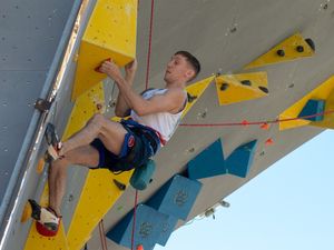 Supporting image for story: International competitions a learning experience for Telford climber Luke