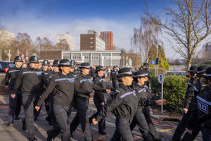 Officers at passing out parade on Friday