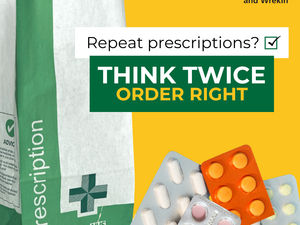 Supporting image for story: County NHS launches ‘Think Twice, Order Right’ to stop wasted medicine