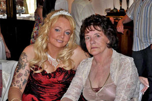 Daughter Loraine with Mrs Fellows