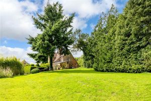Gardens and outside area at the farmhouse that boasts more than an acre of land, picture: Rightmove and Balfours