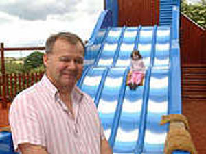 Supporting image for story: Pub-goers battle to keep tall slide