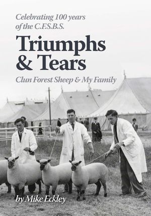 L-R Bill Stokes (Kinsham, Presteigne), Bill Sinnett (Tenbury Wells) & Robert Eckley (Brecon) showing Cluns at the 1951 Royal Show at Cambridge