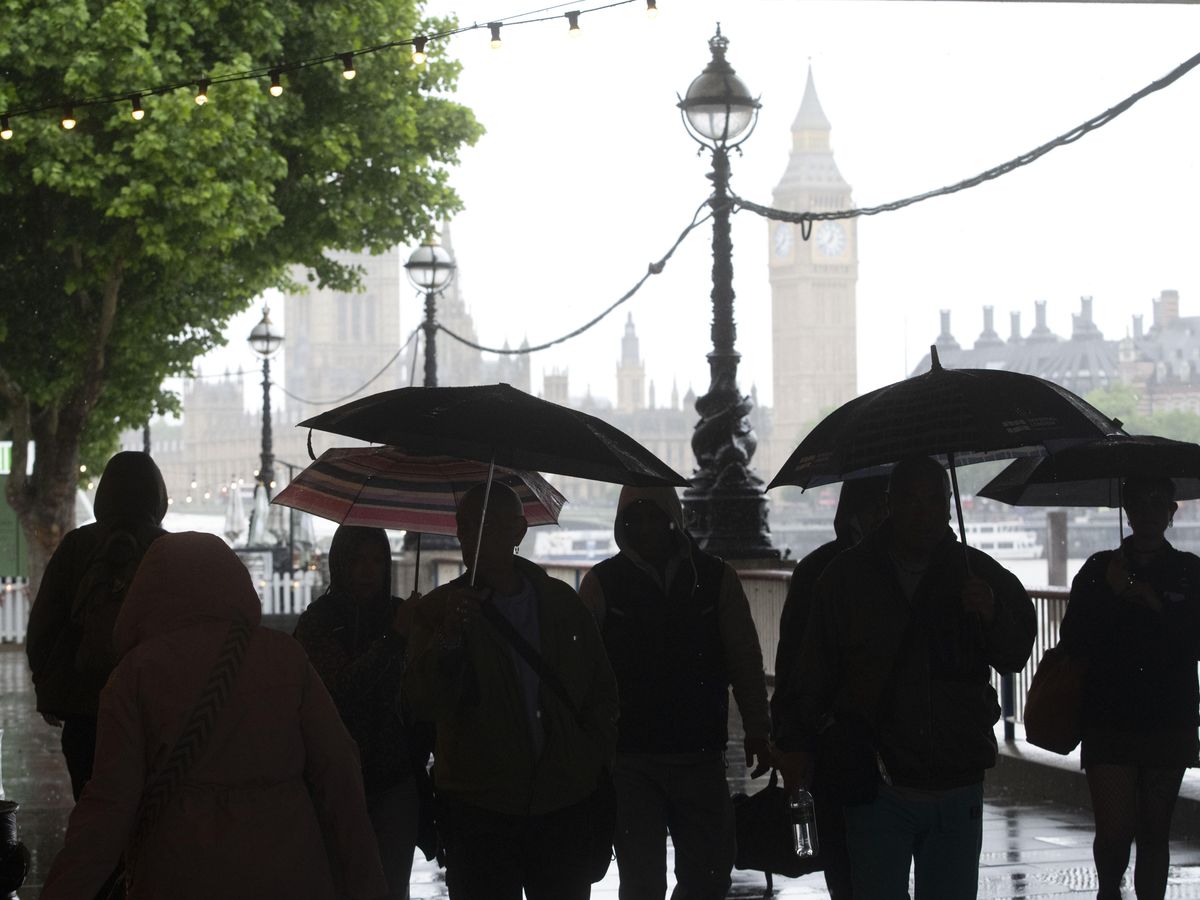 Sudden downpours and rumbles of thunder across parts of England