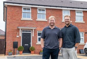 Chris (L) and Elliot (R) have purchased the same David Wilson home in Shrewsbury and Bristol
