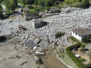 Supporting image for story: Three missing after landslide in Swiss Alps as heavy rains cause flash floods