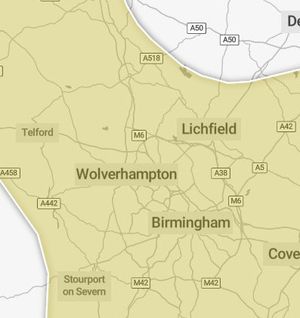 A yellow weather warning for fog has been issued by the Met Office for much of the West Midlands and Staffordshire tomorrow