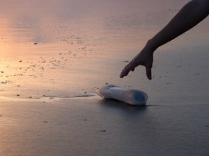 Supporting image for story: This backpack is made out of recycled plastic recovered from the ocean