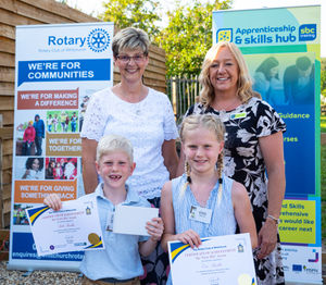 Diane Nelson and Amanda Carpenter with Seth and Evie Baillie