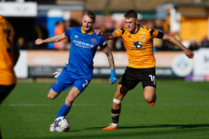 Carl Winchester on the ball for Salop (AMA)