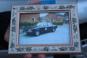 Robbie Bruce's first taxi, a Ford Cortina