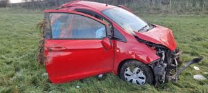 The car in the middle of the field in Hanwood (Alan Dodd)