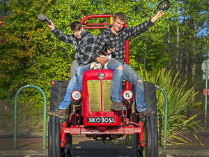 Supporting image for story: Watch: Tractors on parade in Shrewsbury to help hospice