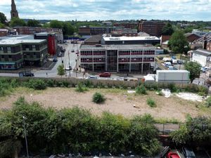 Supporting image for story: We flew our drone over Wolverhampton's former 'box space' site - this is what we found