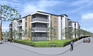 Artist impression of planned homes on the former Middleton Paper Company site in Willenhall. Photo: Oakley Architects