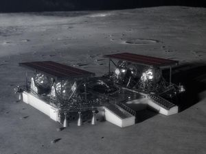 Supporting image for story: Nasa reveals what future moon lander could look like