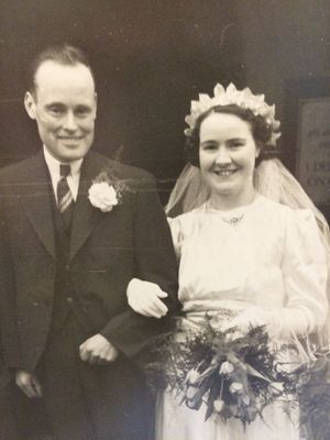 Fanny on her wedding day