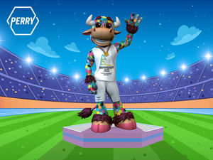 Supporting image for story: Birmingham 2022 Commonwealth Games mascot unveiled as Perry the Bull