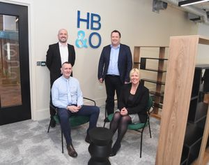 HB&O managing director Mark Ashfield, back right, with director Stuart
Grosvenor, back left, tax director Neil Allcroft, front left, and head of tax Helen Coombes