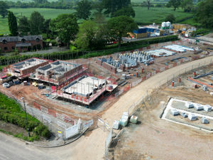 Supporting image for story: Watch as drone footage captures new homes taking shape on Shrewsbury housing development