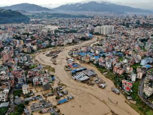 Supporting image for story: Dozens dead after heavy rain causes flooding in Nepal’s capital
