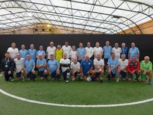 Supporting image for story: Walking football team gets new kit thanks to Charlotte Hartey Foundation