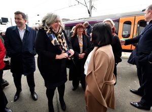 Transport Secretary Heidi Alexander arrives at Wolverhampton Railway Station to mark the transfer of West Midlands Trains into public ownership.