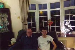 The late Stephen Sutton, left, and his dad Andy, right.