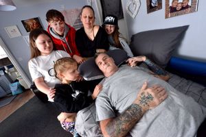 Anthony Vincent back home with wife Suzette and children Connor, Ruby, Destiny and Summer