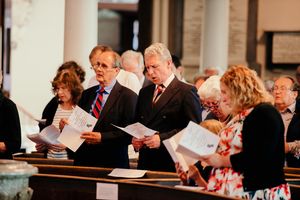 A service was held on Wednesday evening