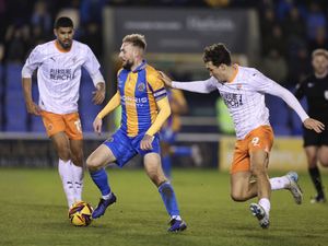 Supporting image for story: Shrewsbury 1-2 Blackpool - Town fall to first Gareth Ainsworth defeat